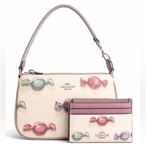 Coach Nolita bag and mini skinny id case with candy print set